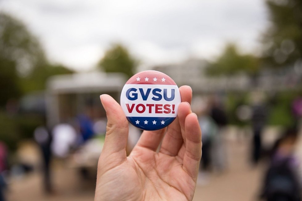 GVSU votes button